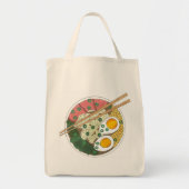 Ramen Noodles Bowl Japanischer Restaurant Feinschm Tragetasche (Vorne)