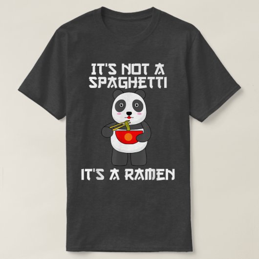 Ramen Noodles Bowl mit Chopsticks & Panda für Ram T-Shirt (Design vorne)