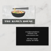 Ramen Noodles | Chopstick Visitenkarte (Vorne/Hinten)