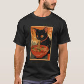 Ramen Noodles Katat Japan Kawaii Retro Cats Mang T-Shirt (Vorderseite)
