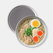 Ramen Noodles mit gekochten Eiern Magnet (Vorderseite/Rückseite)