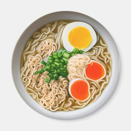 Ramen Noodles mit gekochten Eiern Magnet