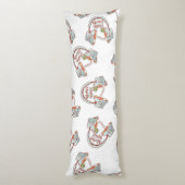 Ramen noodles Musikmuster Seitenschläferkissen (Rückseite (Vertikal))