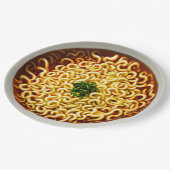 Ramen Noodles Pappteller (Schrägansicht)