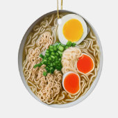 Ramen Noodles Pun Christmas Keramik Ornament (Links)