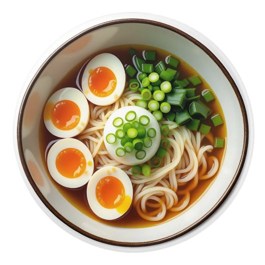 Ramen Noodles Soup with Eggs Keramikknauf (Vorderseite)
