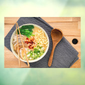Ramen Noodles Top View Restaurant Bilderanzeige 1 Fensteraufkleber (Blatt 3)