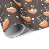 Ramen Noodles: Vintage Grafiken Geschenkpapier (Rolleneckpunkt)