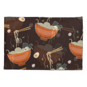 Ramen Noodles: Vintage Grafiken Kissenbezug (Rückseite)