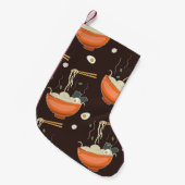 Ramen Noodles: Vintage Grafiken Kleiner Weihnachtsstrumpf (Vorderansicht (hängend))