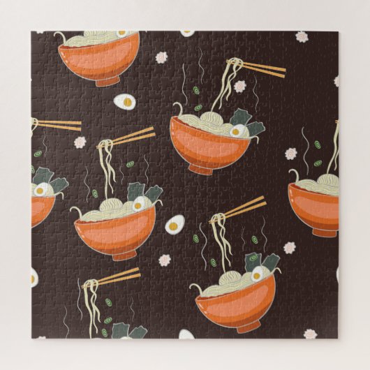 Ramen Noodles: Vintage Grafiken Puzzle (Vertikal)