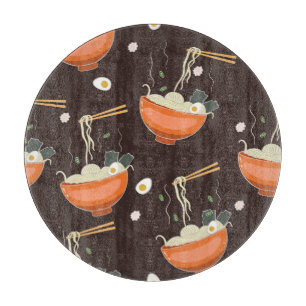 Ramen Noodles: Vintage Grafiken Schneidebrett