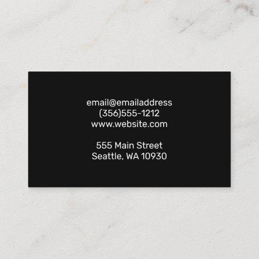 Ramen Noodles Visitenkarte (Rückseite)