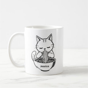 Ramen-Nudeln-Ess-Kaffeetasse - Benutzerdefinierter Kaffeetasse