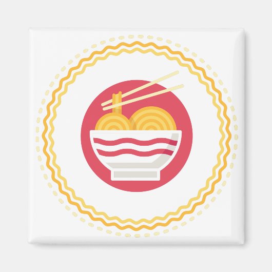 Ramen-Nudeln Magnet (Vorne)