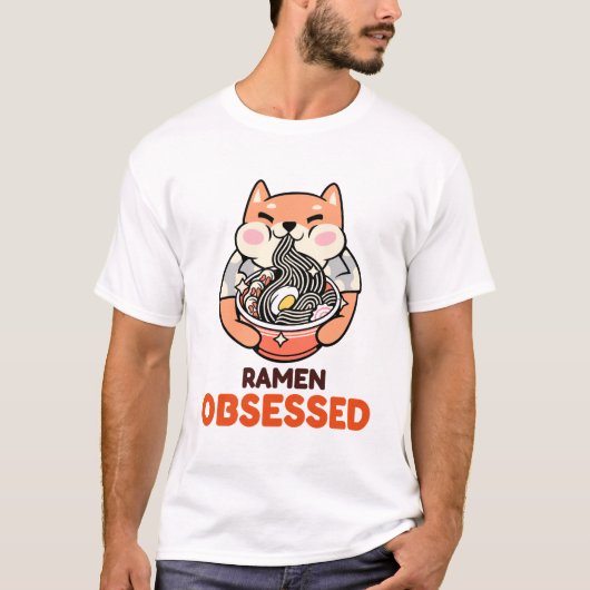 Ramen Obsessed Asian Recipe T-Shirt (Vorderseite)