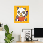 Ramen Panda Niedlich Poster (Heimbüro)