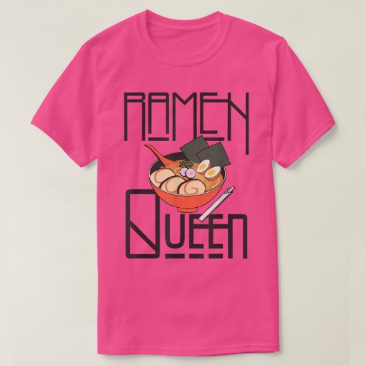 Ramen Queen, Kawaii for Teen Girls Women, Japanisc T-Shirt (Design vorne)