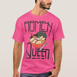 Ramen Queen, Kawaii for Teen Girls Women, Japanisc T-Shirt