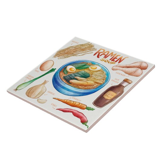 Ramen Recipe Fliese (Seite)