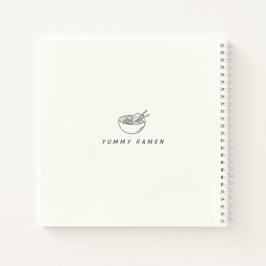 Ramen Recipes-Notebook Notizblock (Rückseite)