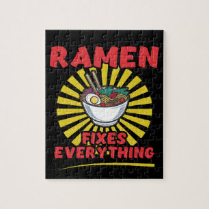 Ramen repariert alles - Funny Ramen Quote Design Puzzle