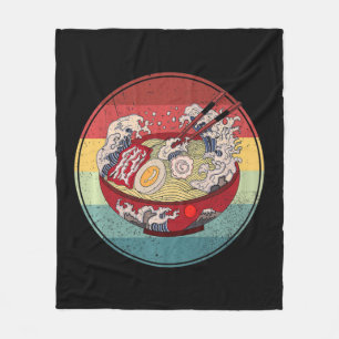 Ramen Retro-Stil Vintage-Anime Japanisches Geschen Fleecedecke
