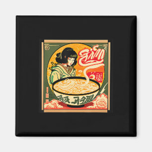 Ramen Retro Sushi Vintag Anime Style Japanisch Magnet
