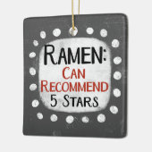 Ramen Review 5 Sterne Ornament (Links)