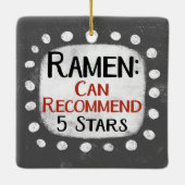 Ramen Review 5 Sterne Ornament (Rückseite)