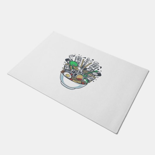 Ramen Rock Fußmatte (Schrägansicht)