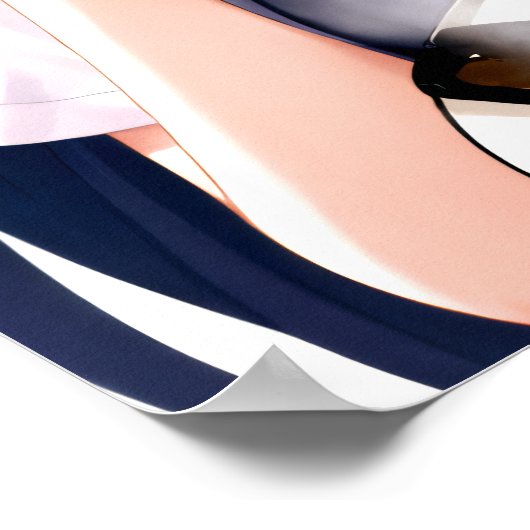 Ramen Romp: Anime Cat Girl's Noodle Nirvana Poster (Ecke)