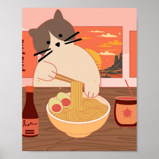 Ramen Schlürfen Poster