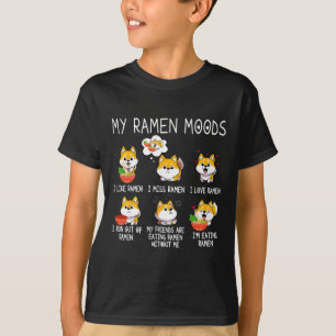 Ramen Shiba Inu Dog Lover Japanische Nudeln für Mä T-Shirt