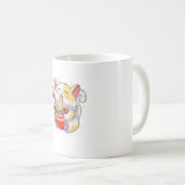 Ramen Shirt Cat Eating Noodles Japanisch Food Anim Kaffeetasse (VorderseiteRechts)