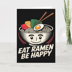 Ramen-Shirt Kawaii-Stil Lustige japanische Anime-G Karte