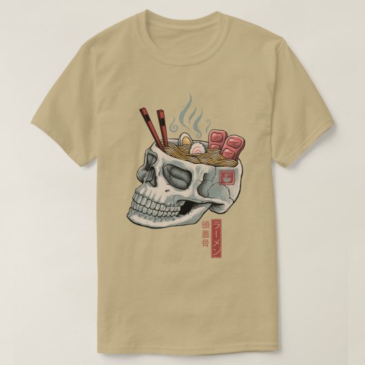 Ramen Skull T-Shirt (Design vorne)