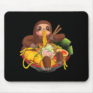 Ramen Sloth Kawaii Anime japanische Lebensmittelge Mousepad