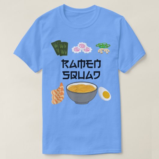 Ramen Squad Ironic Japanese Noodle Chef T-Shirt (Design vorne)
