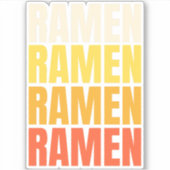 Ramen Text Design Aufkleber (Vorderseite)