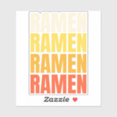 Ramen Text Design Aufkleber (Blatt)