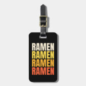 Ramen Text Design Gepäckanhänger (Vorderseite vertikal)