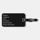 Ramen Text Design Gepäckanhänger (Rückseite horizontal)