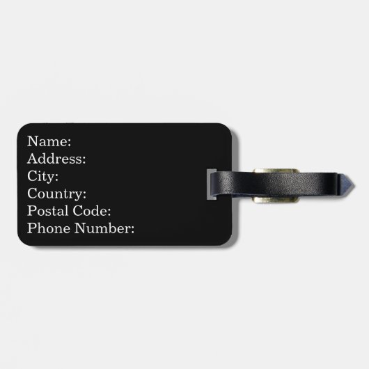 Ramen Text Design Gepäckanhänger (Rückseite horizontal)