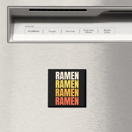 Ramen Text Design Magnet (In Situ (Geschirrspüler))