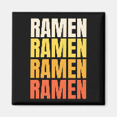 Ramen Text Design Magnet (Vorne)