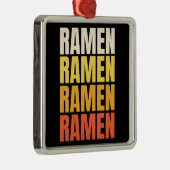 Ramen Text Design Ornament Aus Metall (Rechts)