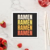 Ramen Text Design Serviette (Beispiel)