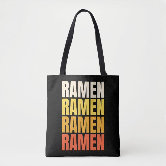 Ramen Text Design Tasche (Vorderseite)