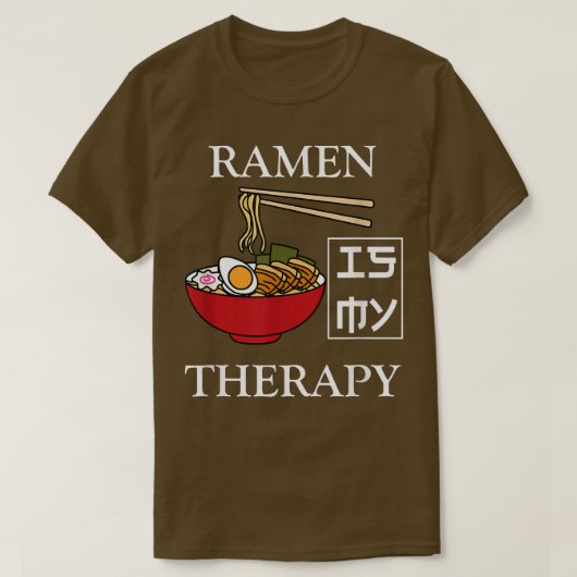Ramen Therapy Ironic Noodle Squad Ramen Bowl T-Shirt (Design vorne)
